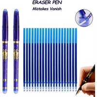 New Dual Headed Erasable Gel Pen Set Blue/Red/Black Erasable Refills Ink ,For Student Writing Office Stationery