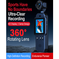 AliExpress NONE New High-definition 4k Sports Camera, Handheld 360 Panoramic Cycling Recorder Hanging On The Chest Anti Shake Wifi Transmission