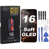 DD Hard Soft OLED for iPhone XS Max 11 12 13 14 15 16 17 Pro Max Screen Replacement, Support IC Transplant, With Tools Kit