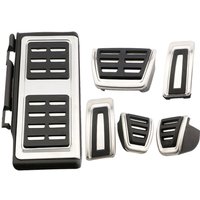 Couvercle de pédales de frein et d'embrayage de pédale de carburant de voiture d'acier inoxydable pour Volkswagen VW Golf 7 GTI MK7 pour Skoda Octavia A7 accessoires