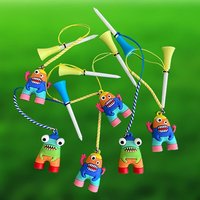 Golf Ball Holder 8.3mm Golf Ball Tees Cartoon Prevent Loss of Golf Rubber Tees Durable Astronaut Practice Dropshipping