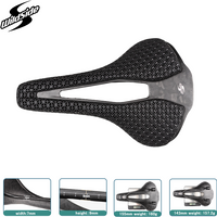 Carbon 3D Printing Saddle Ultralight Bicycle Saddle Hollow Breathable 250x143/160mm Bike Seat for MTB Gravel Road Cycling Seats