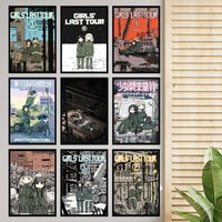 Girls Last Tour Anime Self-adhesive Art Poster Whitepaper Prints Posters Artwork Aesthetic Art Wall Painting
