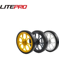 Litepro 3D Hollow 80mm Easy Pushing Wheels Spider Large Easy Wheel Modified sealed Bearing Wheel For Brompton Folding Bike