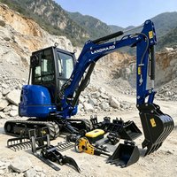 China 1.5 Ton 1.8 Ton Hydraulic Mini Excavator Machine 1000KG Small Digger EPA/EURO 5 Crawler Excavator Customizable For Sale