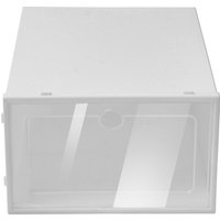 24 Pack Foldable Shoe Storage Boxes Stackable Transparent Shoe Organizer PP ABS Waterproof Dustproof Ventilated Design Snap Lock 13×9.1×5.5in for Closet Bedroom Shoe Cosmetic Book Storage