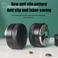 ใSใCoffee Distributor Espresso Distribution Tool/Leveler 3 Angled Slopes Adjustable Palm Tamper Fits 51/53/58mm Practical