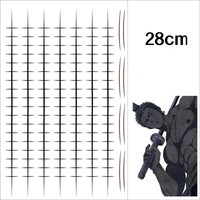 28CM Anime One Piece Scar Luffy Zoro Temporary Tattoo Sticker Waterproof Magic Tattoo Lasts To15 Days Fake Tattoo Semi Tattoo