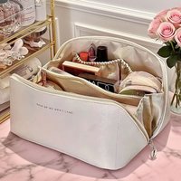 Large Capacity Makeup Bag, Portable Cosmetic Organizer with Multi-Pocket Design for Travel & Daily Use