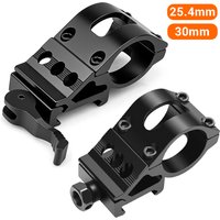 Offset Picatinny Rail Mount 25.4mm/30mm Scope Mount Adapter Flashlight Mount for 20mm Picatinny Rail Hunting Gun Accessories