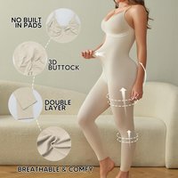 Women's Full Body Shaper Bodysuits Tummy Control Butt Lifter Slim Underwear Shapewear Thigh Slimmer Trousers One-Piece