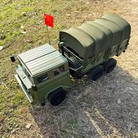 Leilalo CQ261 Red Rock Remote-Controlled Military Truck 1/10 Full-Scale Simulation Model Tent