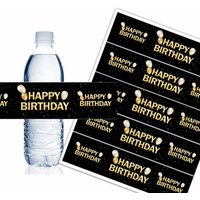 10 Stück Happy Birthday Flaschenaufkleber 18/30/50 Jahre altes digitales Etikett Happy Birthday Party Dekoration Flaschenaufkleber