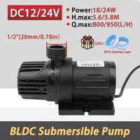 DC12/24V Small Brushless Submersible Pump for Aquarium Circulation Filter Pump for Fish Pond Fountain Pump