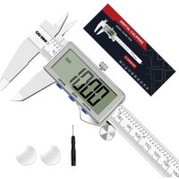 Digital Caliper,Upgraded Stainles Steel Digital Calipers 150mm/6 inch with Large LCD Screen,Perfect for Household,DIY