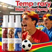 Hair Color Spray Long Lasting Hair Dye Spray Instant Hair Salon Multi Color Hair Colour Cream for Festive Party Socccer Fan Gift