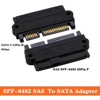 SFF-8482 SAS 29P Female To SATA 22P Male Adapter 90 Degree Bend Motherboard Small Port SAS Hard Disk Server Adapter