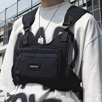 AliExpress NONE Waterproof Outdoor Functional Vest Fashion Tactical Tool Chest Bag Hip-hop Handsome Waistcoat Outerwear Portable Chest Bag〔Nest〕