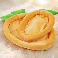 Bunny Bed Soft Warm Carrot Shape Sleeping Mat Rabbits Bed Carrot Shape for Pet Chinchilla Guinea Hedgehog Indoor Outdoor Couch