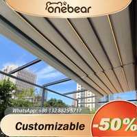 Any Size Custom Full Remote Motorized PVC Retractable Awning Shop Home Patio Foldable Electric Garden Sky Shade Roof