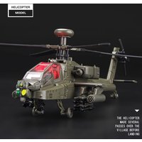 1:32 Scale Apache Helicopter Diecast Alloy Model Collectable Toy Gifts / Collection