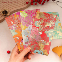 New 6pcs New Red Envelope Universal Creative Koi High-end Envelope Wallet Spring Festival Wedding Lucky Blessing Red Envelope