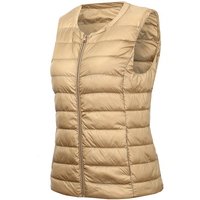 Gilet chaud pour femme, grande taille 7XL 8XL, Ultra léger, Portable, sans manches, doublure chaude d'hiver