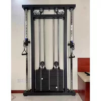 Factory Price Gym Machine Multi Functional Cable Wall Mounted Crossover Trainer Half Squat Rack Dual Cable Machine