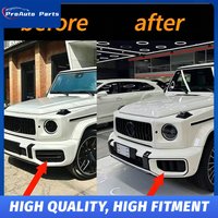 W464 G63 Front Bumper Grille 3PCS Upgrade to 2026 W465 G63 AMG Unpainted Simple Conversion Kit for Mercedes G-Class W464 2019