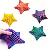 3D Printed Articulated Starfish Fidget Toy Flexible Movable Stress Relief Desk Decor Visual Toy Gift for Kids Adult Party Favors