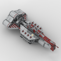 2038-piece MOC Creative Series Light Assault Cruiser Model DIY Building Block Toy - Holiday and Birthday Gift