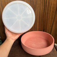 Different Round Silicone Mold for Casting Gypsum Cement Resin, Multipurpose DIY Craft Mold to Make Planter Candle Holder Decor