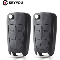 KEYYOU Replacement Flip Key Shell For Opel Astra H Corsa D Vectra C Zafira 2 3 Buttons Remote Car Key Blank Case Free shipping
