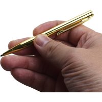 Golden Metal Ballpoint Pen 0.7mm Black Ink Refill Rotating Style Signature Ballpen Office Stationery School Supplies