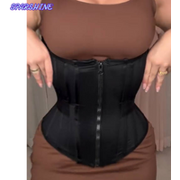 Women's Open Chest Abdominal Belt Ladies High Elastic Tummy Control Body Waist Trainer with Bones Female Slim Fit Shaping Fajas