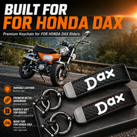 High-Grade Leather Motorcycle Keychain Holder Keyring Accessories For HONDA DAX125 ST125 ST 125 2022-2026 DAX 125