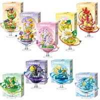 Keeppley Original Pokémon Evolution Eevee Planeten-Serie Anime-Figuren Ornament DIY Montagemodell Spielzeug für Fans und Sammler Geschenke