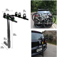 Bicycle Rack Locking 2-Inch Hitch Receiver For SUV Truck Bike Frame Foldable 4-Bike Carrier Easy Assembly Truck Car Accessories