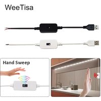 USB Hand Sweep Motion Sensor Dimmer Switch DC 5V 3A IR Brightness Dimming Detector for Home Cabinet Closet LED Light Strips