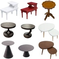 Miniature Double-layer Coffee Table Side Table Living Room 1:12 Dollhouse Furniture Home Model Decor Toy Doll House Accessories