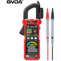 GVDA Clamp Meter Digital Multimeter DC/AC Current 6000 Counts Car Amp Hz Capacitance NCV Temperature Ammeter Voltage Ohm Tester