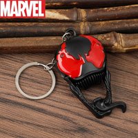 Anime Avengers Venom Cartoon Personality Keychain Metal Logo Car Backpack Creative Fashion Key Chain Pendant Holiday Small Gift