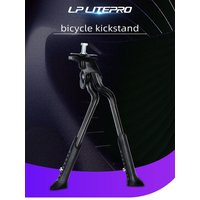 AliExpress NONE LP Litepro Double Bracket Bicycle Kickstand Adjustable Height Aluminum Alloy for Road Foldable Bike MTB Dual Center Foot Support
