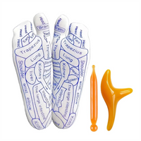 Reflex Socks, Socks Z100, Reflexology Socks with Tools, Acupressure Reflexology Foot Massage Sock for Women