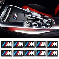 10Pcs Car Interior Emblem Steering Wheel Window Button Decals Sticker For BMW M Power M3 M4 M5 E30 E36 E39 E46 E60 E90 E92 F10