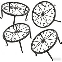 Multi-layer metal flower stand1-4Indoor and outdoor universal living room balcony succulent and green plant pot stand, floor-sta
