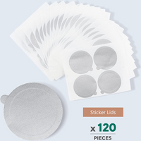 Aluminum Foil for Nespresso Reusable Coffee Capsule Pods Foils SealCoffee Filters Sticky Lids Cover Coffee Accessories