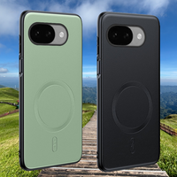 For Google Pixel 10A Case Magnetic Leather Shield Cover For Google Pixel 10A Anti-Fingerprint Non-Slip PC+TPU