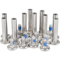 10pcs Inline Skate Wheel Screw Nail Replacement Roller Skates Nut Bolts Roller Skates Parts Axle Male And Female Screws