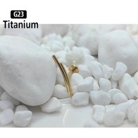 ASTM F136 Titanium Piercing Simple Style Ear Studs Lip Ring 6/8/10mm Internal Thread Helix Earrings Lobe Lip Labret Body Jewelry
